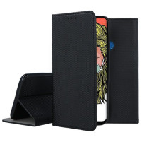 Кожен калъф тефтер и стойка Magnetic FLEXI Book Style за Huawei P Smart Z STK-LX1 черен 